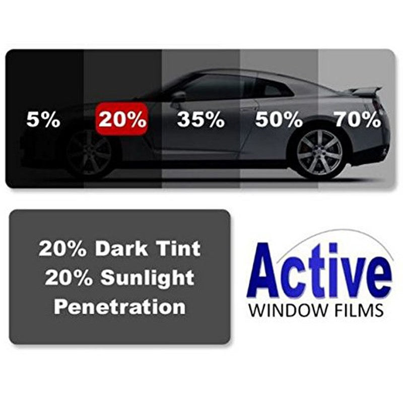 Dark Slate Gray 20% Medium Black Window Tint Film