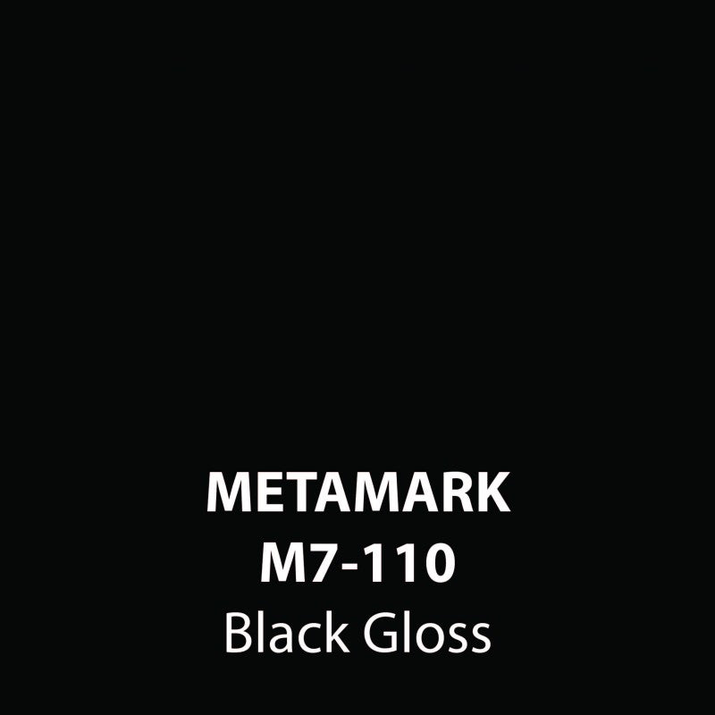 Black Black Gloss Vinyl M7-110, Metamark 7 Series