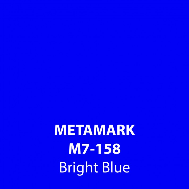 Blue Bright Blue Gloss Vinyl M7-158, Metamark 7 Series