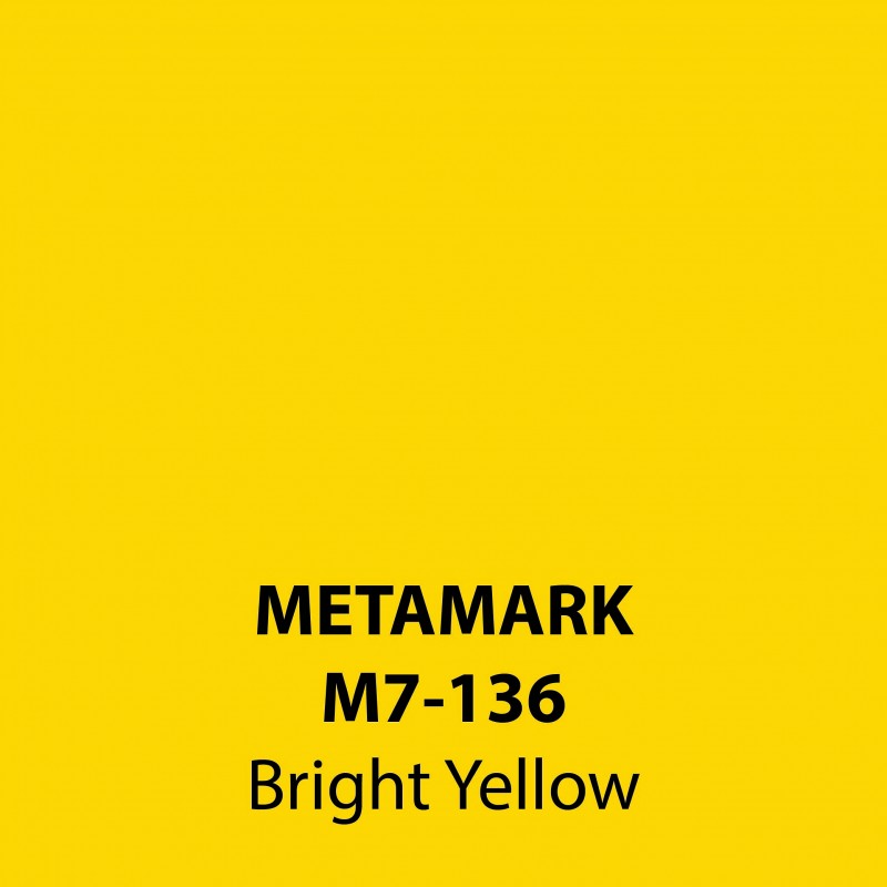 Gold Bright Yellow Gloss Vinyl M7-136, Metamark 7 Series