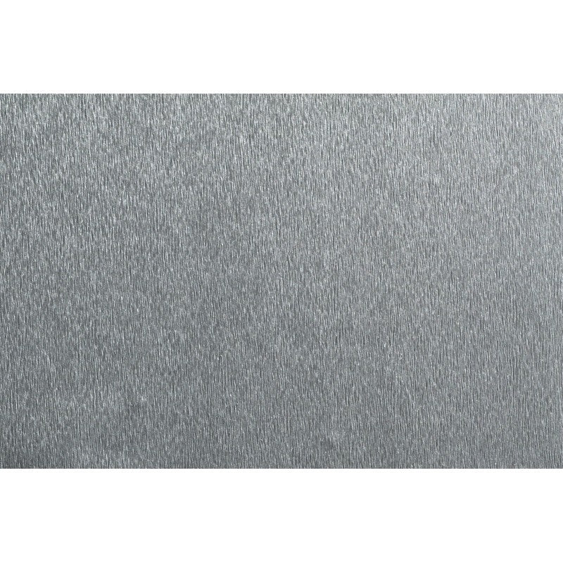 Light Slate Gray Cover Styl' - Q2 Brushed Silver Self Adhesive Sticker