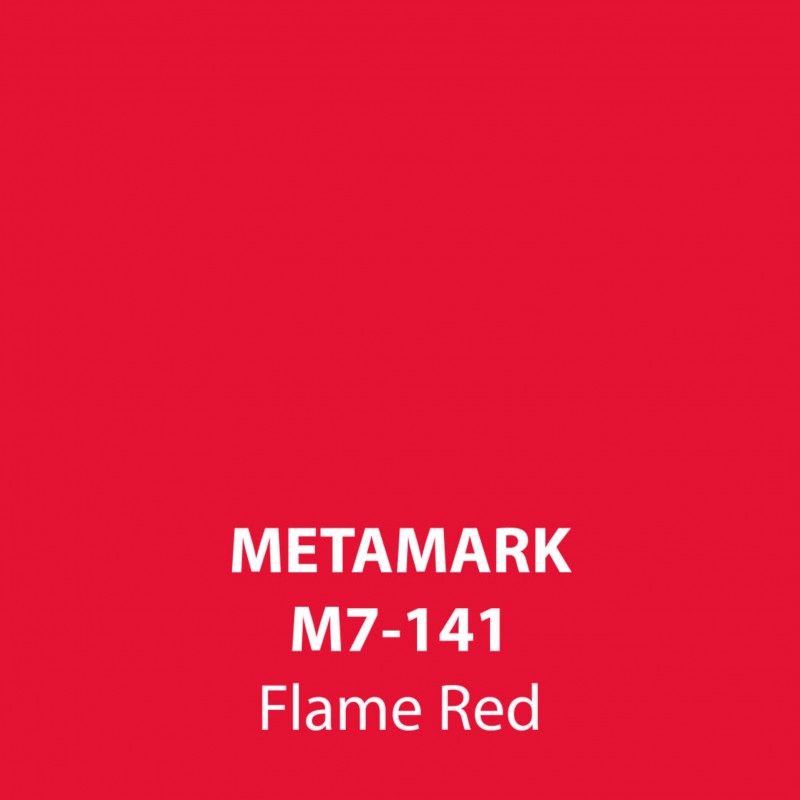 Firebrick Flame Red Gloss Vinyl M7-141, Metamark 7 Series