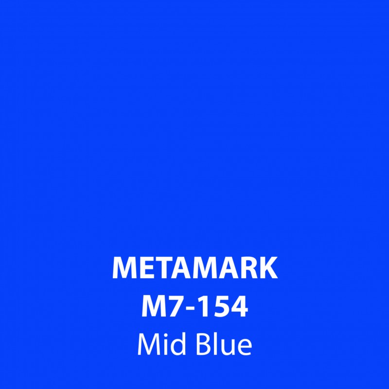 Blue Mid Blue Gloss Vinyl M7-154, Metamark 7 Series