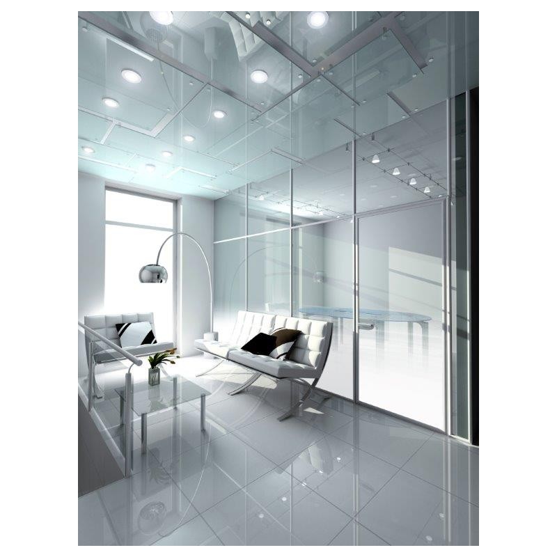 Dark Gray Pixelated Fog Window Film - Mai