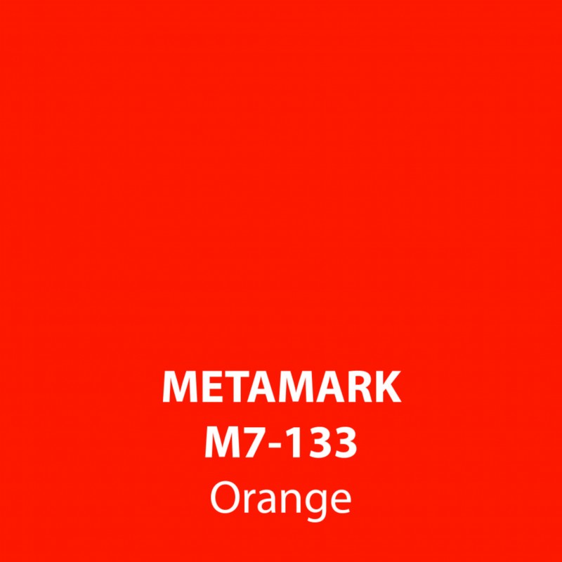 Red Orange Gloss Vinyl M7-133, Metamark 7 Series