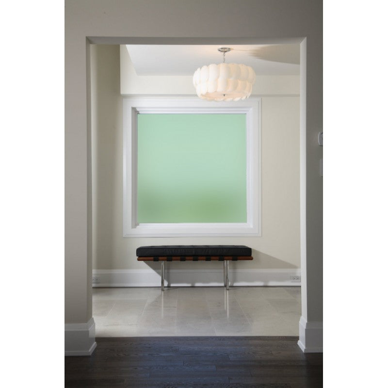 Dark Gray Plain Green Frosted Window Film