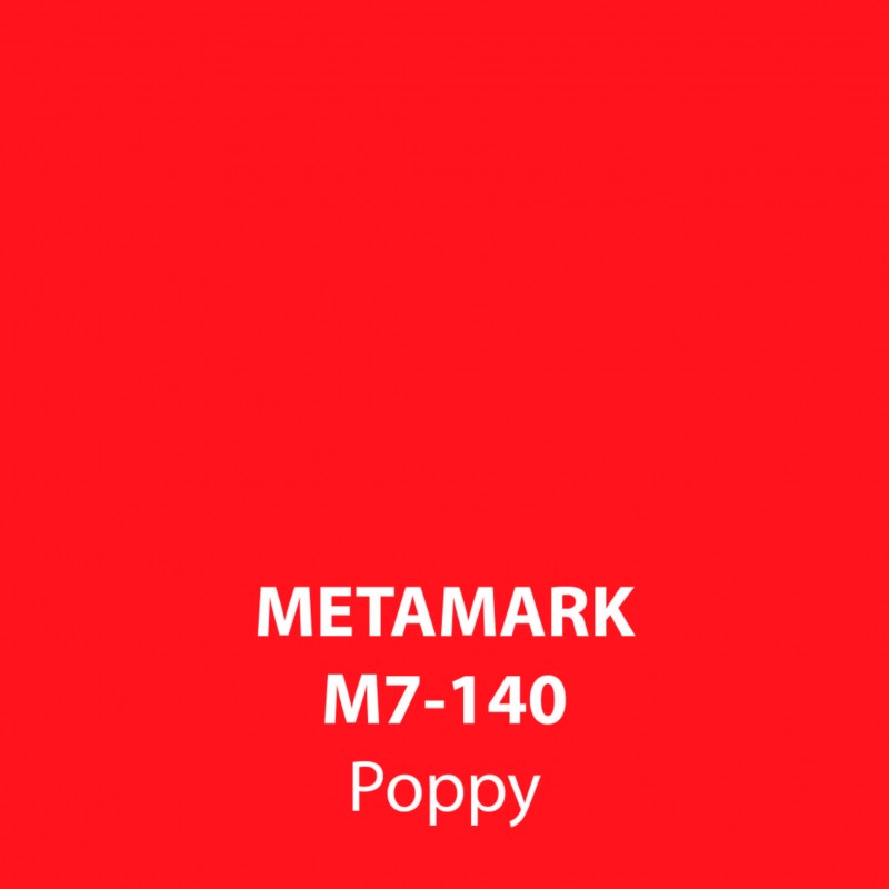 Red Poppy Gloss Vinyl M7-140, Metamark 7 Series